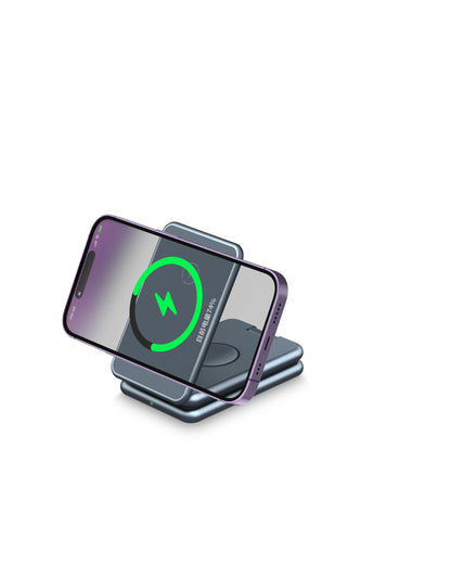 MagFold Trio™ Wireless/Magnetic Charging Stand